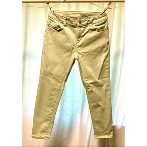 Michael Kors Izzy Cropped Skinny Jeans Aqua Sz 2